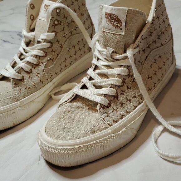 Vans Eco Theory Tan/Beige High top Canvas Skate Shoes - Picture 4 of 7